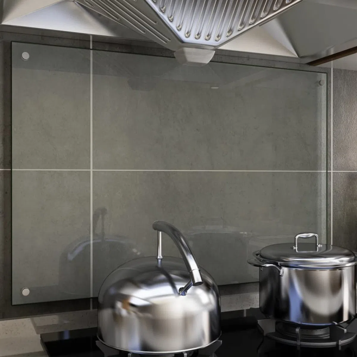 Rantry Mobile Paraschizzi per Cucina Trasparente 90x60 cm in Vetro Temperato, Paraschizzi Cucina Pieghevole, Protezione da Parete, Fornelli Pannello, Antiaderente Protezione Schizzi