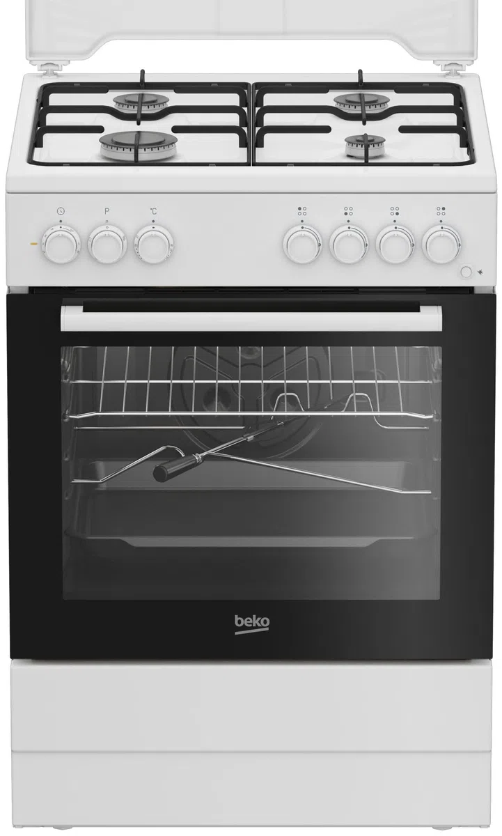 FBST62110ST Cucina a gas con forno elettrico 60x60 cm Bianco Classe energetica A