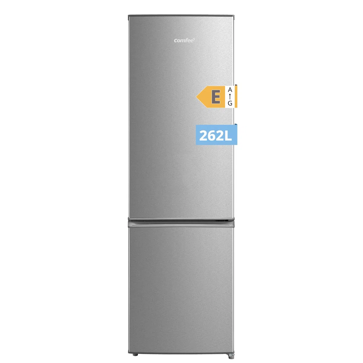 COMFEE' RCB359IX2 262L Frigorifero Combinato, Low Frost, 177,5 cm, 39 dB, LED, Inox