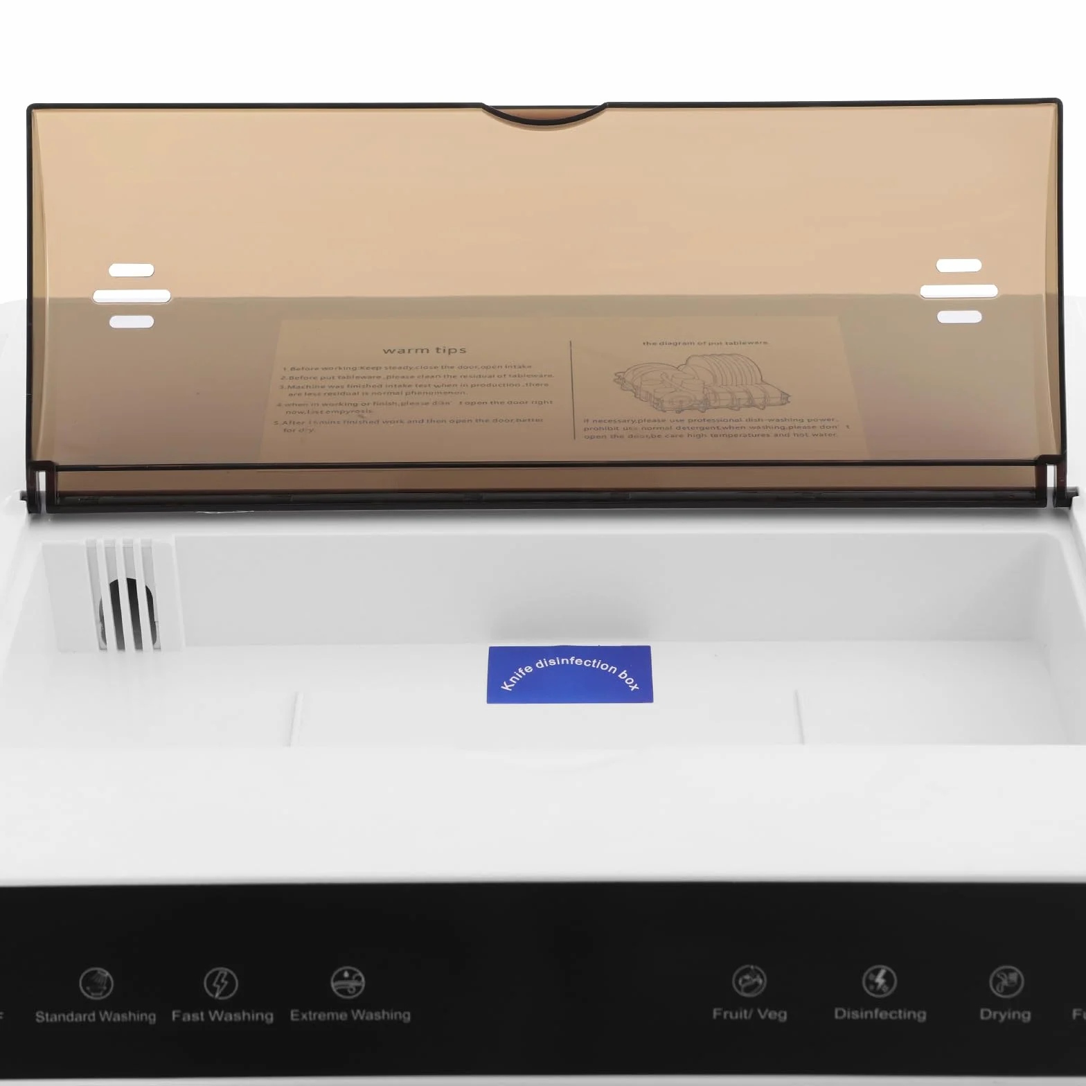 1100 W Mini lavastoviglie da tavolo, lavastoviglie portatile per appartamenti, dormitori e camper, adatto per 4-6 persone, funzione di asciugatura dell'aria, bianco
