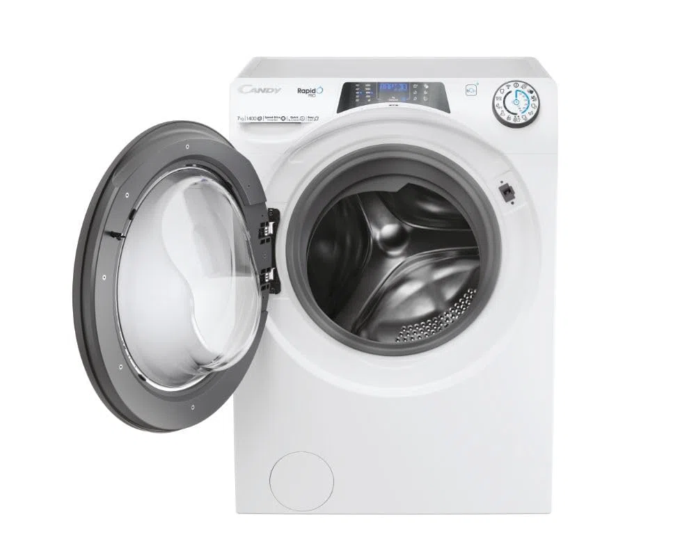 Lavatrice Slim (45 cm) 7 Kg Classe A 1400 giri Inverter Vapore - RP4 476BWMR/1-S RapidÓ PRO
