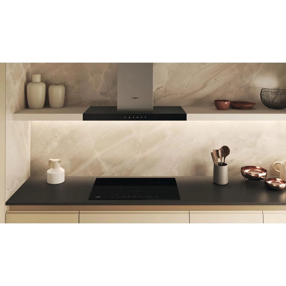 Piano cottura induzione 4 Fuochi Larghezza 77 cm vetroceramica tecnologia FlexiCook colore Ner