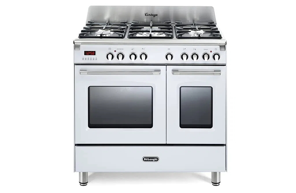 DE LONGHI MEM965TWXED CUCINA DOPPIO FORNO MULTIFUNZIONE GRIGLIE GHISA BIANCO