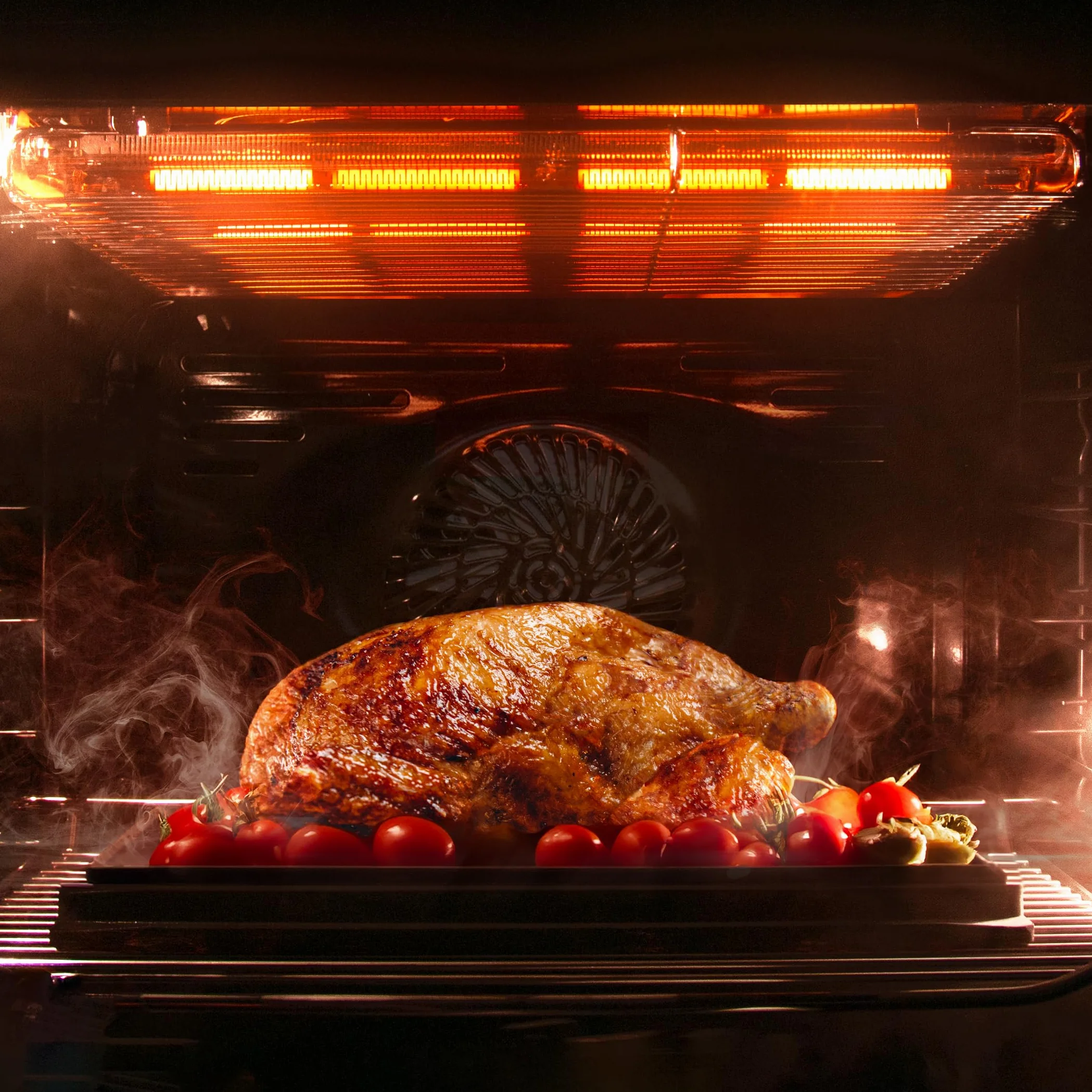 Cecotec Forno Integrabile 60 cm Bolero Hexa SM406000 Glass Black A+. 2900 W, 72 L, 12 funzioni con Steak Master, Pizza Master, Steam Assist, Steam EasyClean, Modalità Eco e Defrost, Electronic Timer