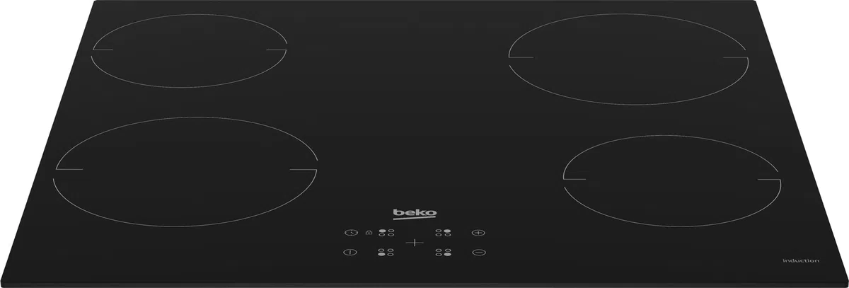 Beko HII64401QT - Piano cottura induzione, 4 fuochi, 59x52 cm, Nero