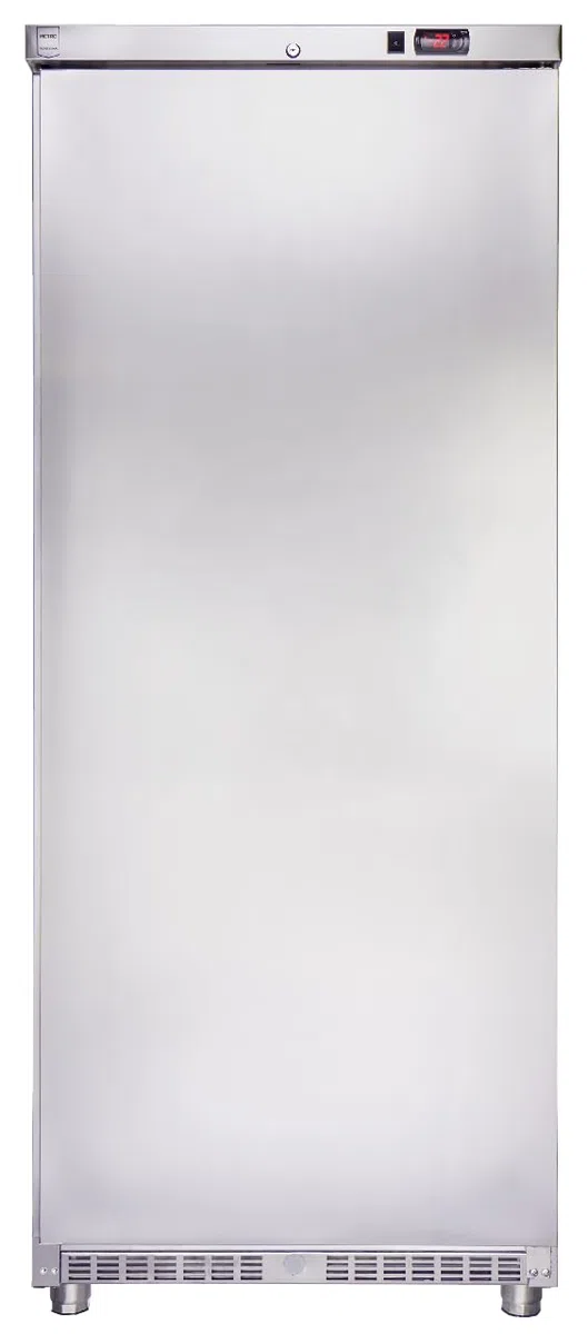 METRO Professional Congelatore GFR4600S, acciaio inox/ABS, 78 x 74 x 192.5 cm, 511 L, raffreddamento statico, 145 W, con serratura, argento