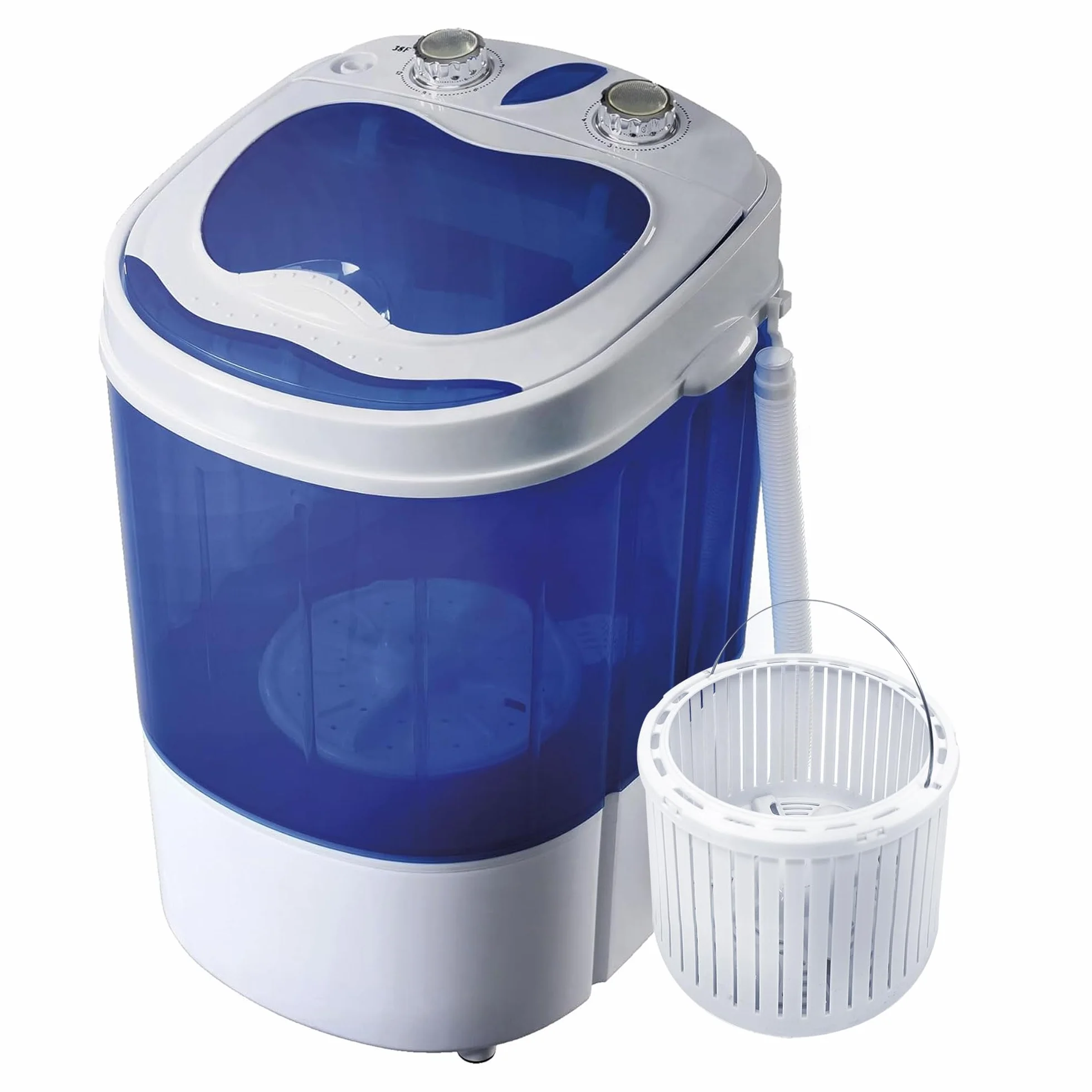 Briebe Camp Mini Lavatrice Portatile Con Centrifuga, Campeggio, Capacità Abbigliamento 3Kg, Ideale Viaggi e Camper, Carico Superiore, Basso Consumo Acqua ed Energia, WM1111