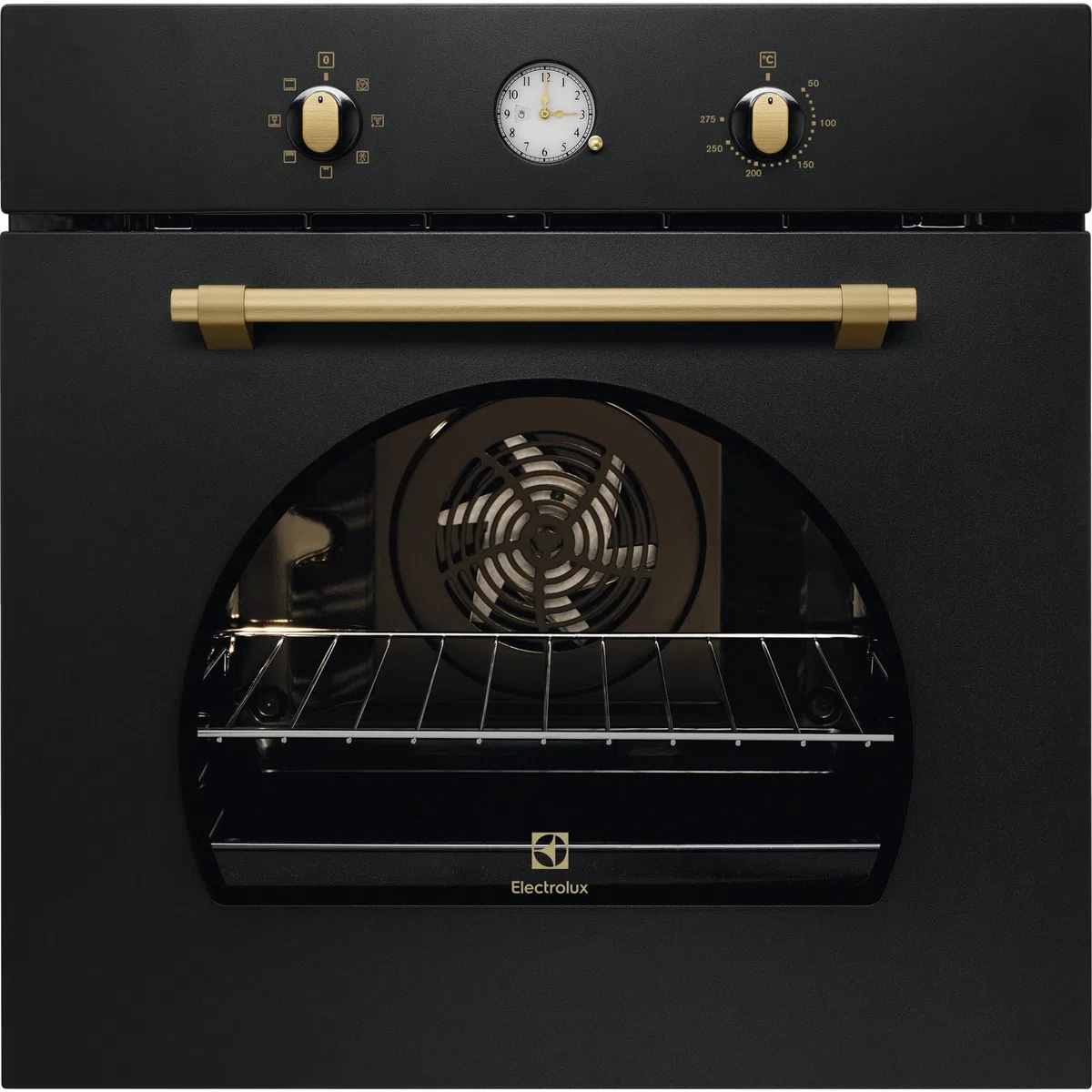 Electrolux Forno Multifunzione ROB3201AOR, Capacità 72 L, SurroundCook 600, Cottura Multilivello e Ecoventilata, Scongelamento, Grill Rapido, Pizza, Aqua Cleaning, 60x56x55 Cm, Nero Opaco, Classe A