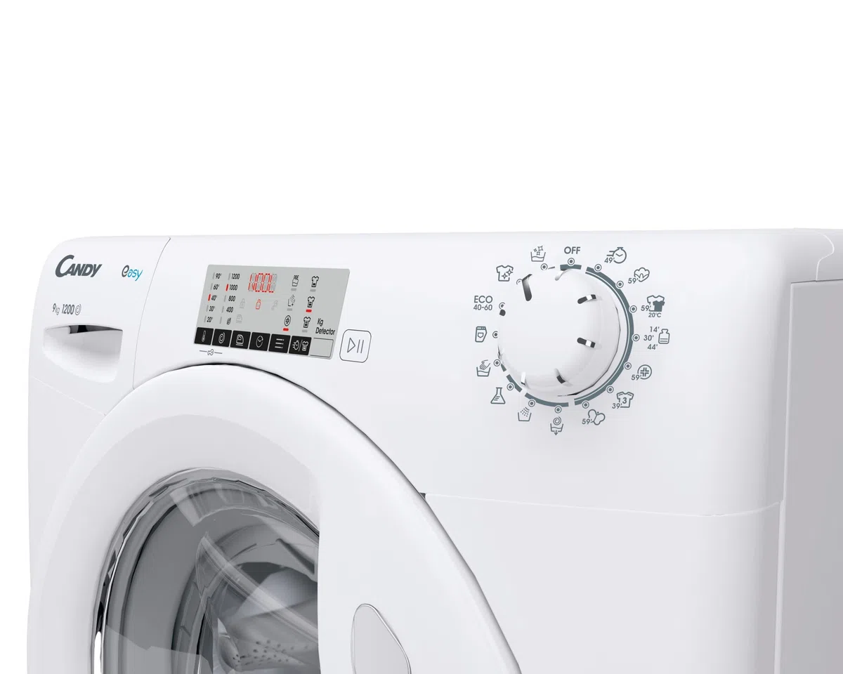 EY294DWM5/1-S - Lavatrice 9kg, 1200 giri, Libera Installazione, Carica Frontale, Classe energetica A