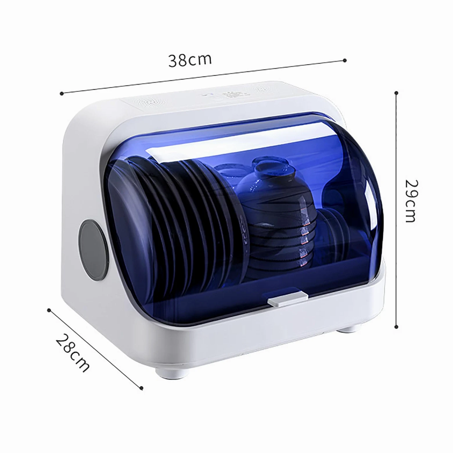 Armadietto per La Pulizia UV, Macchina Multifunzione per La Disinfezione delle Stoviglie, Ricaricabile Tramite USB E capacità di Pulizia del 99,9%, Funzionamento con Un Solo Tasto, per Casa