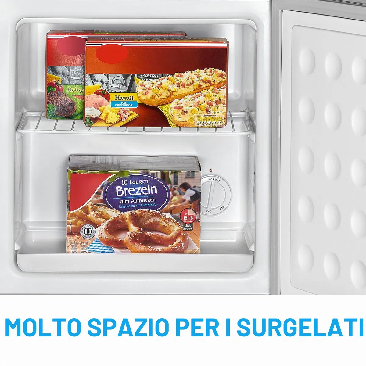 Bomann Freezerbox 31L | Congelatore piccolo con ripiano a griglia | chiusura intercambiabile e regolazione continua della temperatura | Mini congelatore con marcatura a 4 stelle | GB 341.1 inox