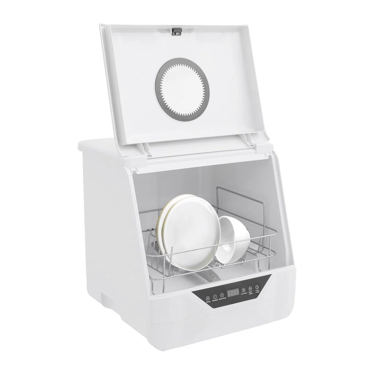 Mini lavastoviglie da 220 V, 800 W, con 4 programmi di lavaggio, per cucina, appartamento, campeggio, camper