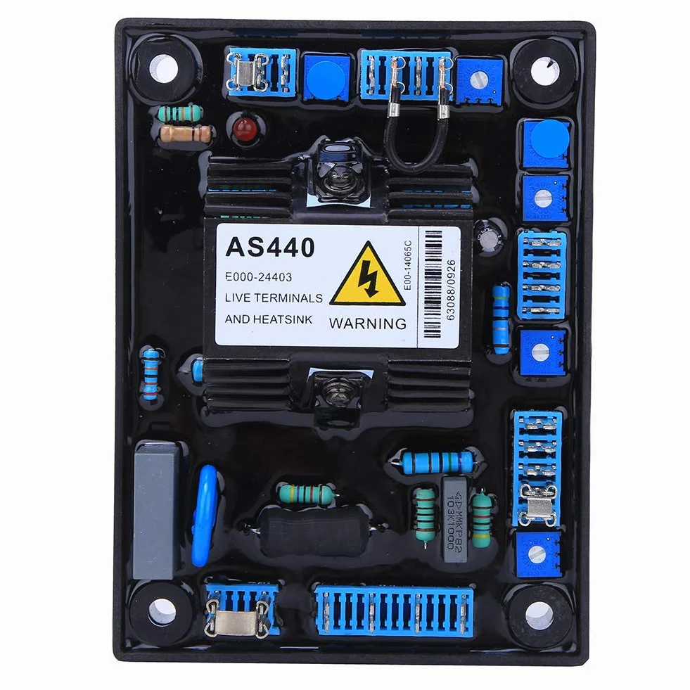 Generic Regolatore di Tensione Automatico AS440 Regolatore di Tensione del Generatore Ad Alta stabilità per Accessori per Generatori Monofase 190-264 V CA