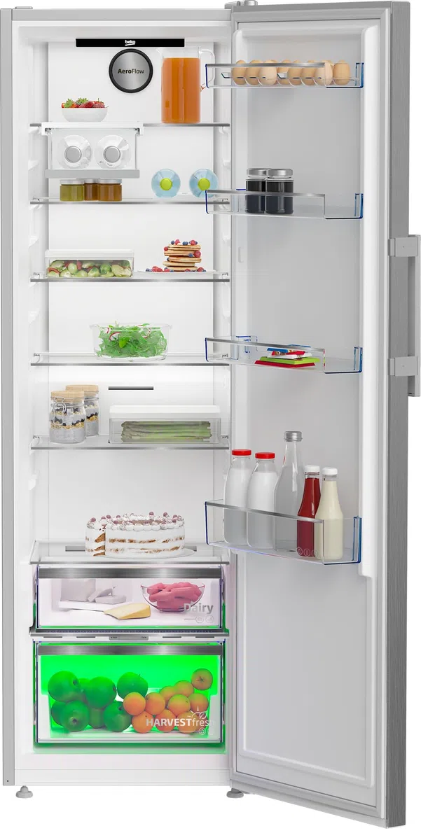 Beko Frigorifero monoporta 365 litri, no frost, [Classe energetica D], inox