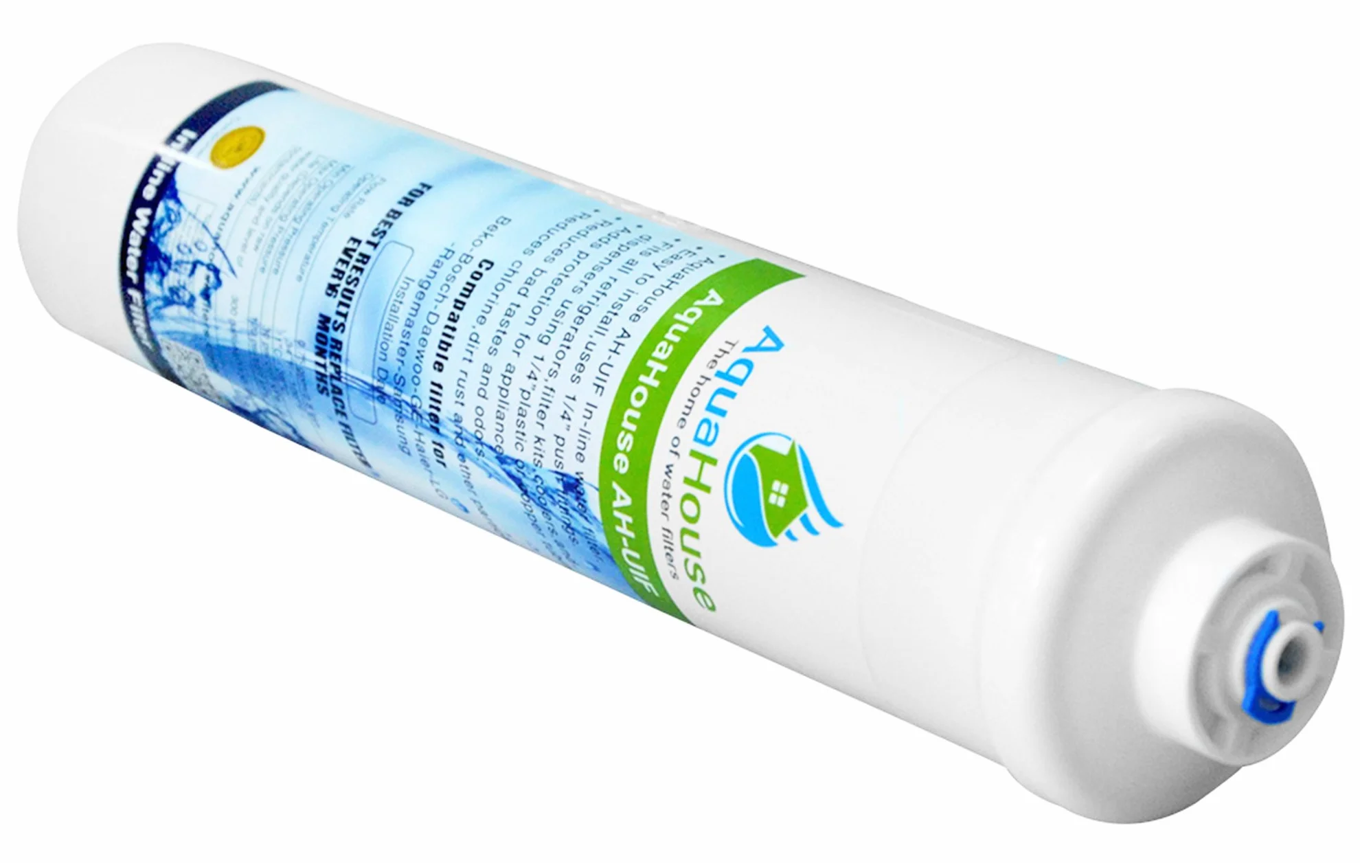 4x AquaHouse UIFH Compatibile per filtro per l'acqua Haier 0060823485A Kemflo Aicro per Haier, CDA, Firstline, frigoriferi Frigistar