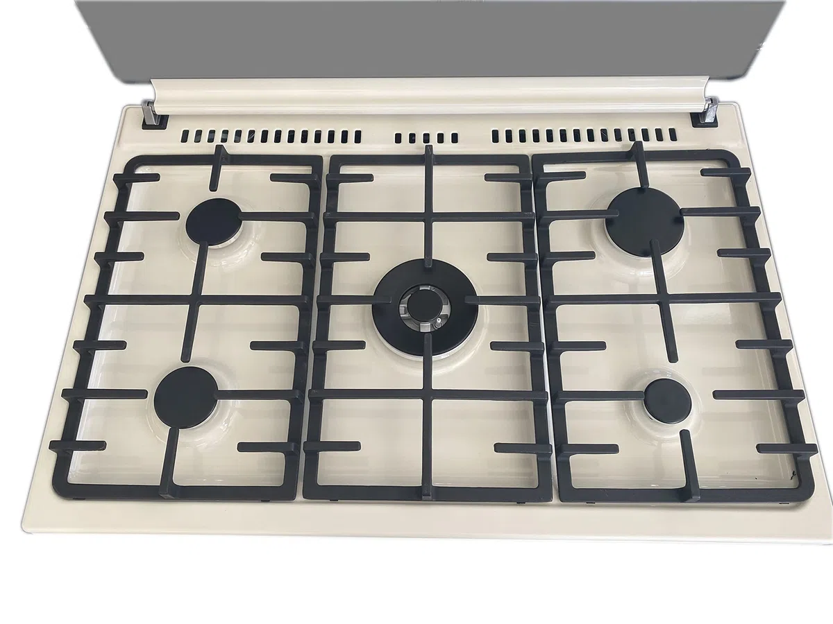 Kuchenka gazowa 90x60 RUSTICA Lar.El 5-palnikowa z akcesoriami elektrycznymi