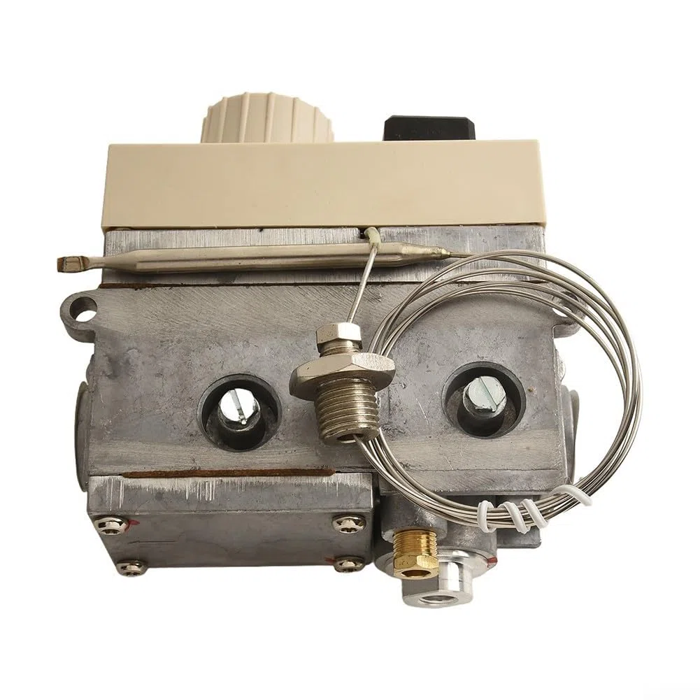 Gdfnmogo 710 Valvola di controllo della temperatura del gas Termostato professionale da cucina commerciale, per friggitrice a vapore forno 120-200 gradi Celsius regolatore di calore