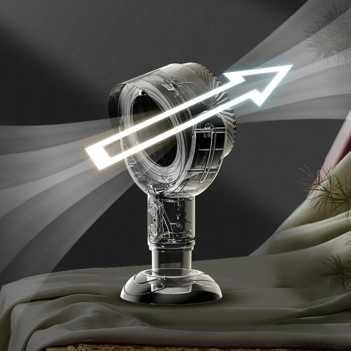 Cappa aspirante – 3000 mAh cappa di ventilazione, cappuccio ricaricabile per piano cottura | 360 gradi parallelo girevole da tavolo per cucinare in cucina con hot pot e