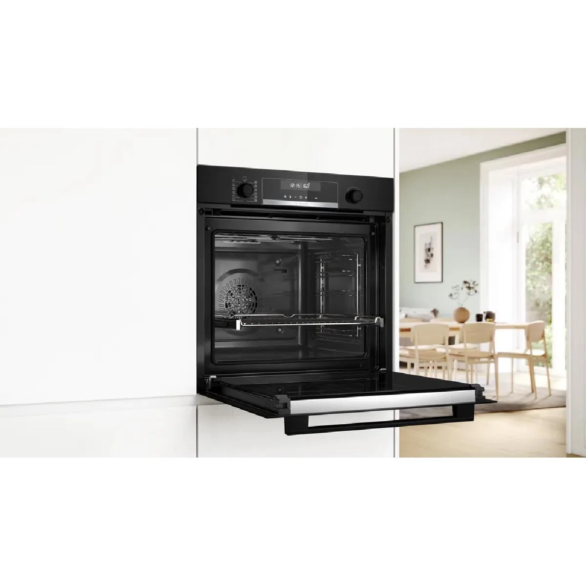 Bosch - Forno Multifunzione Pirolitico, Serie 6, 60 cm. Larghezza Home Connect, AirFry, Nero, HBG578EB7