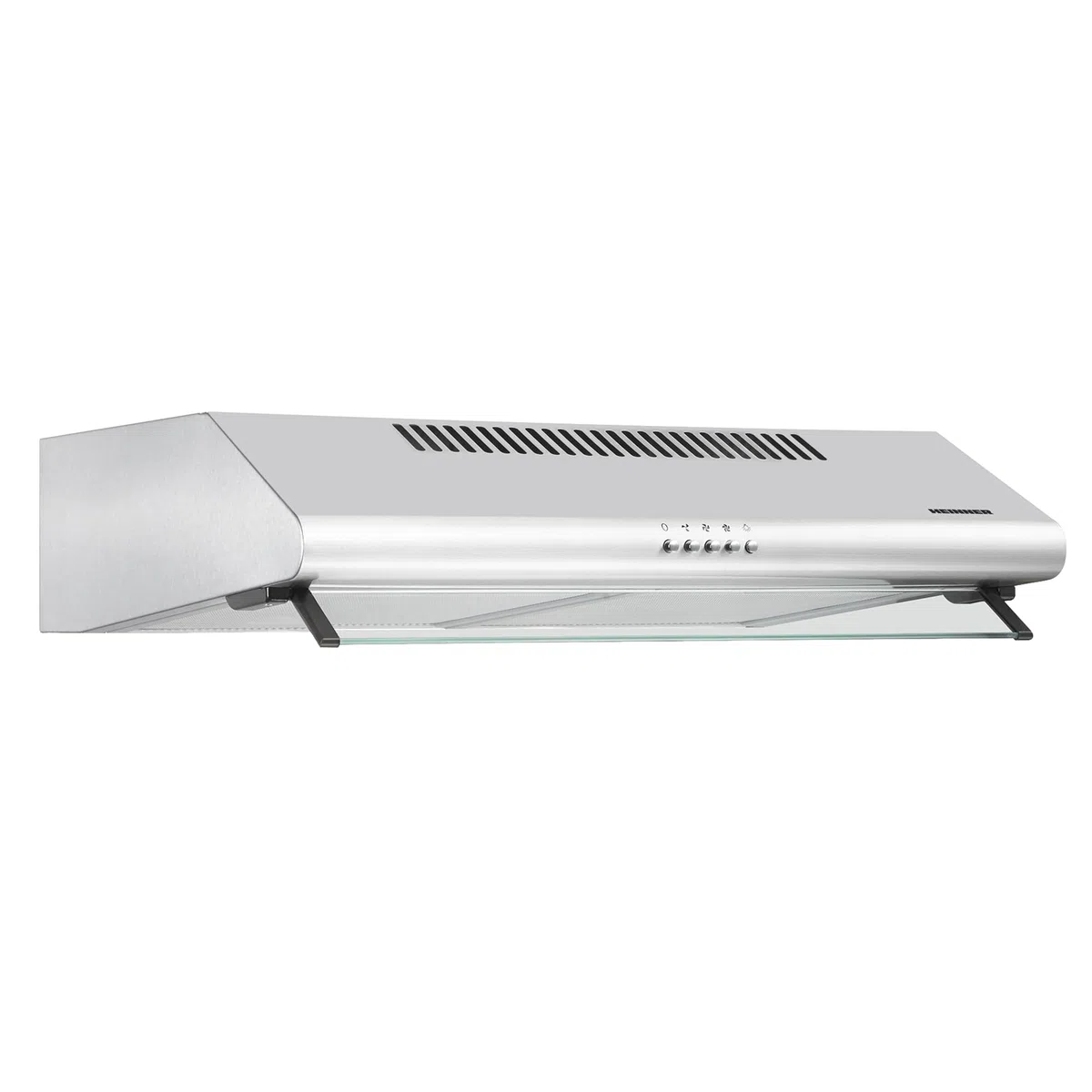 XCH-450S Cappa aspirante Piano di lavoro 60cm, Cappa Cucina Scarico e Riciclaggio 347,4 m³/h, Doppio Motore, Acciaio inossidabile, Argento