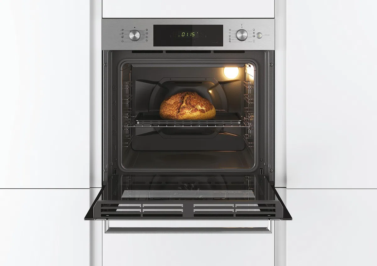 Candy Smart Steam FSCTX886 WIFI Forno Elettrico Multifunzione da Incasso, 70 L, Autopulente, Connesso, Wi-Fi + BLE, Classe A, 59,5x56,8x59,5 cm, Inox