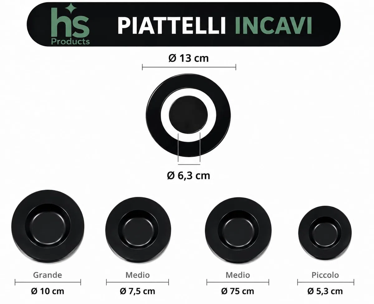 Kit Ricambi Cucina a Gas 10 Pezzi | 5 Bruciatori + 5 Piattelli Compatibili con modelli, Nardi, Ariston, Indeset,Hotpoint |Accessori Fornelli Alta Qualità"