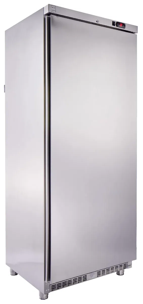 METRO Professional Congelatore GFR4600S, acciaio inox/ABS, 78 x 74 x 192.5 cm, 511 L, raffreddamento statico, 145 W, con serratura, argento
