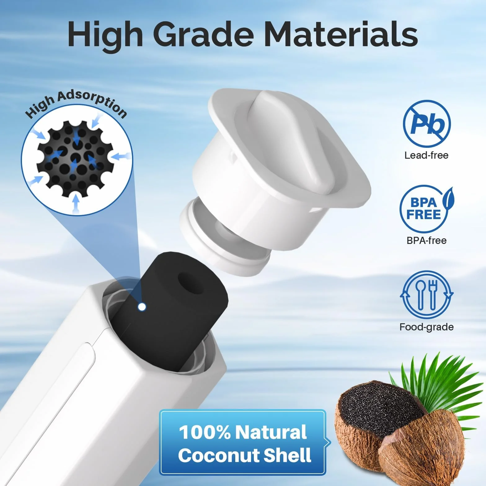 ICEPURE Filtro per frigorifero Compatibile Con DA97-08006C, HAF-QIN, HAF-QIN/EXP, RF23M8070SG, RF23M8070SR, RF23M8090SG, RF23M8090SR, RF23M8570SR, RF23M85570SR, RF23M8590SG, BR. F425200AP, 3 pezzi