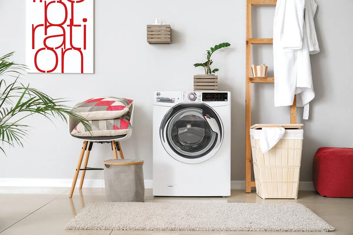 Hoover H3DSD4106TAMCE11 H-Wash&Dry 300 Pro, Lavasciuga 10 Kg, Libera Installazione, Carica Frontale, 1400 Giri, 16 Programmi, Bianca, Funzione Vapore, KG Mode, Classe A [D]