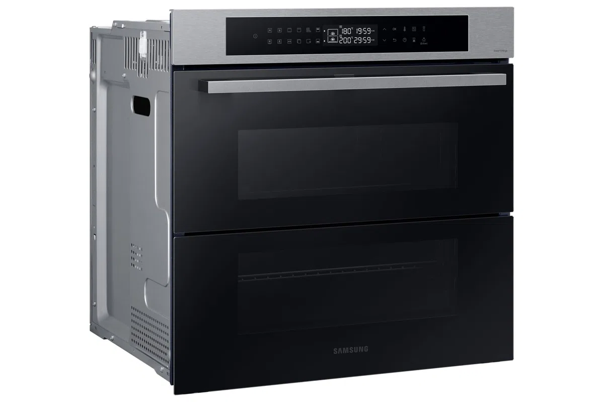 Forno Samsung ad incasso NV7B4340UBS 60 cm 76 l dual cook flex serie 4 doppia porta vapore grill wifi display led inox classe a+