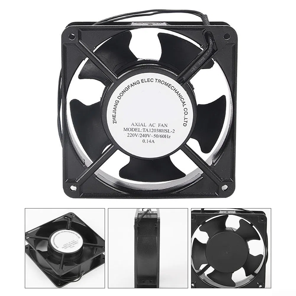 Ventilatore assiale per cassetta del camino inseribile, ad alta temperatura, lame metalliche, ventola di raffreddamento del forno della lama del metallo