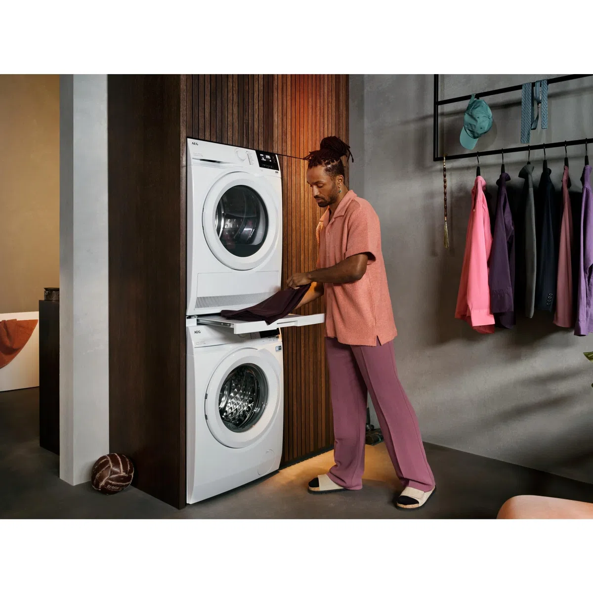 AEG Kit di impilamento per bucato, SKP11GW3