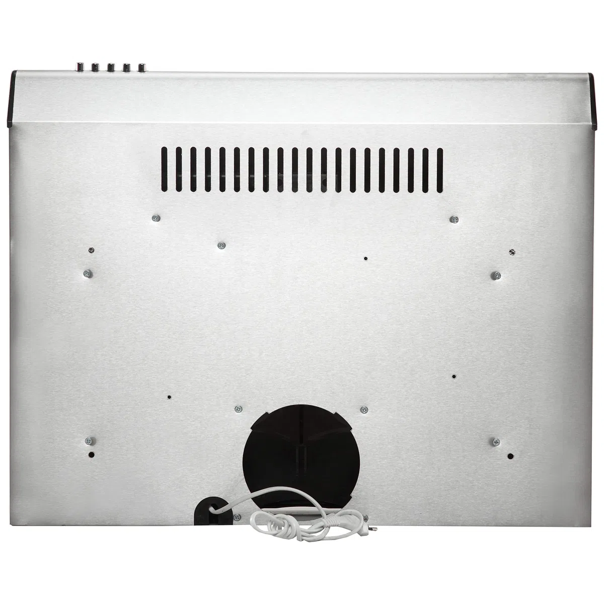 Cappa aspirante da incasso, per ricircolo dell'aria di scarico, 60 cm, in acciaio inox, illuminazione a LED [classe energetica C]