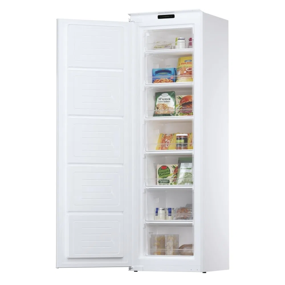 Candy CUS518EW - Congelatore verticale, 204 litri, congelamento 9,5 kg/24h, Classe energetica E