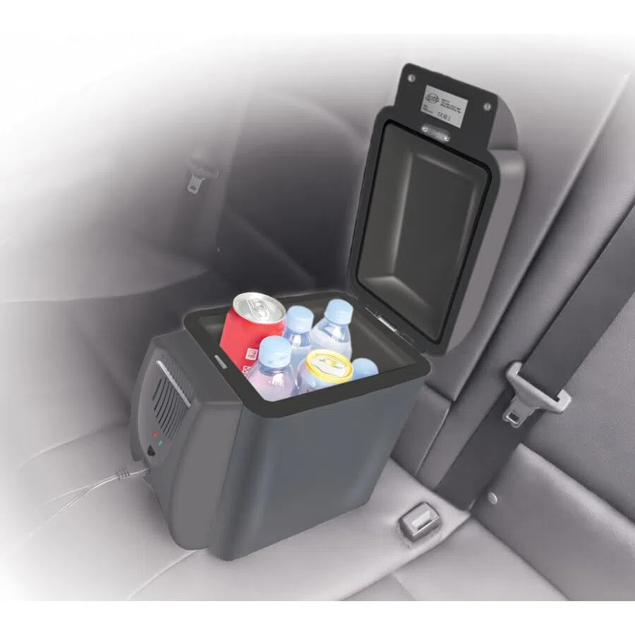 LOGICA Frigo 7.5L - DC Termoelettrico Portatile 7,5L | Caldo/Freddo 12V con Tracolla per Auto, Viaggi e Outdoor