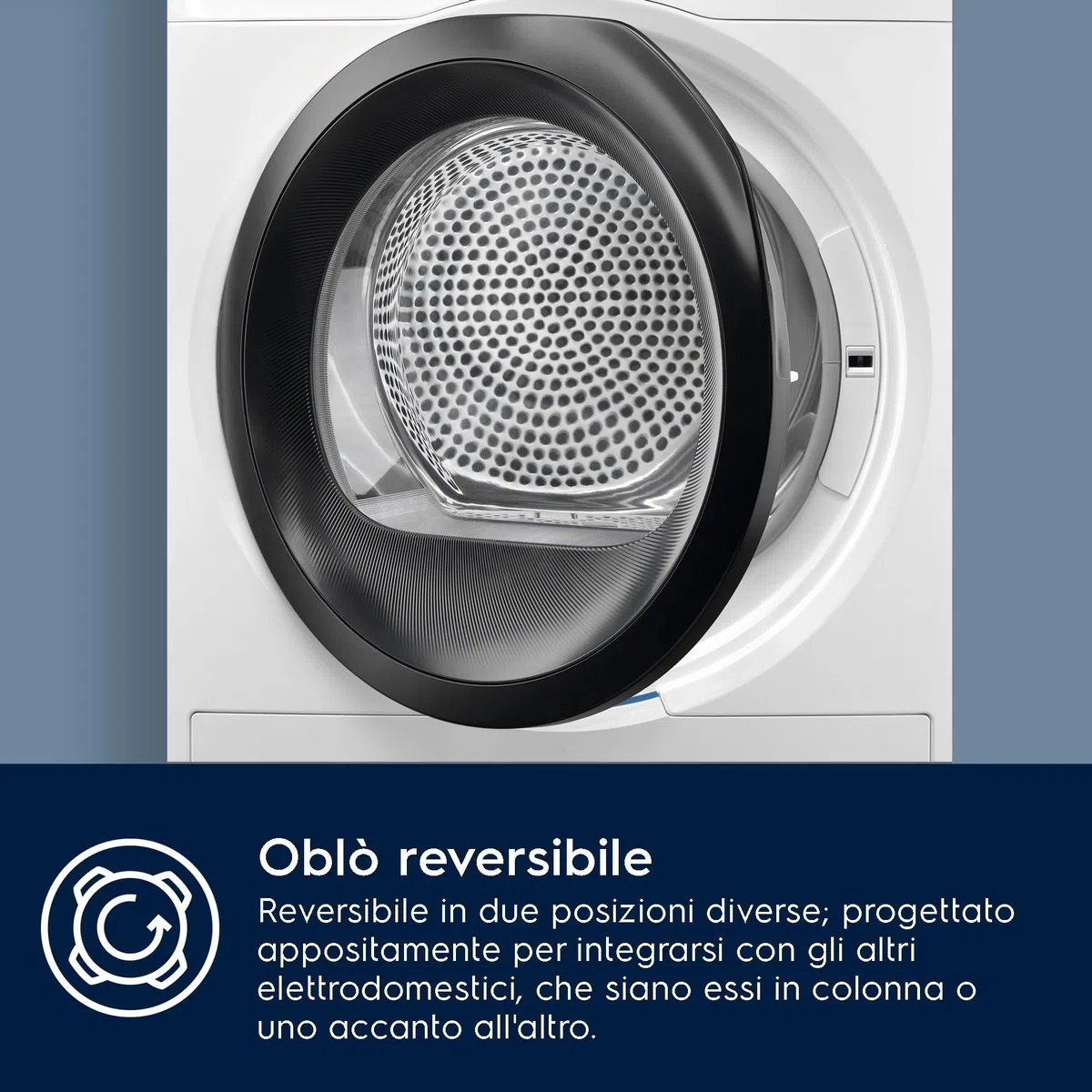 Electrolux Asciugatrice 8Kg, EDH4825TW, Classe A++, Tecnologia SimpliCare System, Pompa di Calore, 850x596x623 mm, Bianco