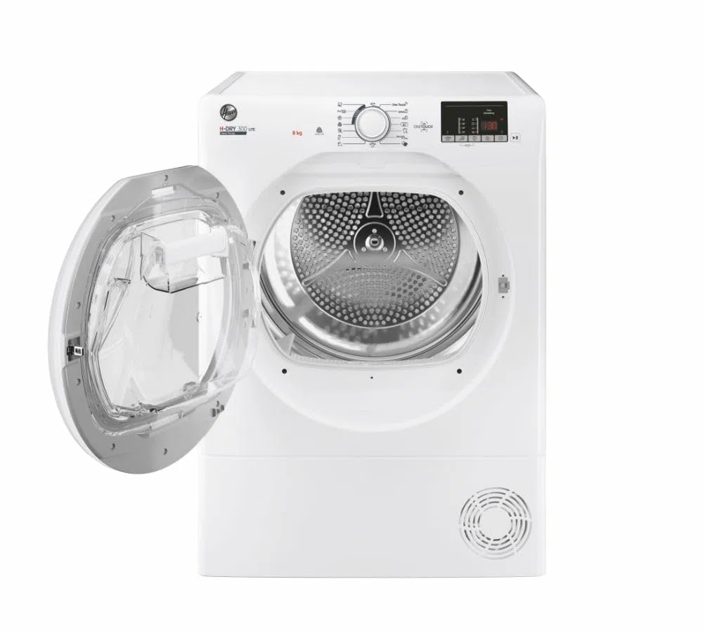 Hoover HLE H8A2DE-S - Asciugatrice con pompa di calore, Libera installazione, 8kg, Classe energetica A++