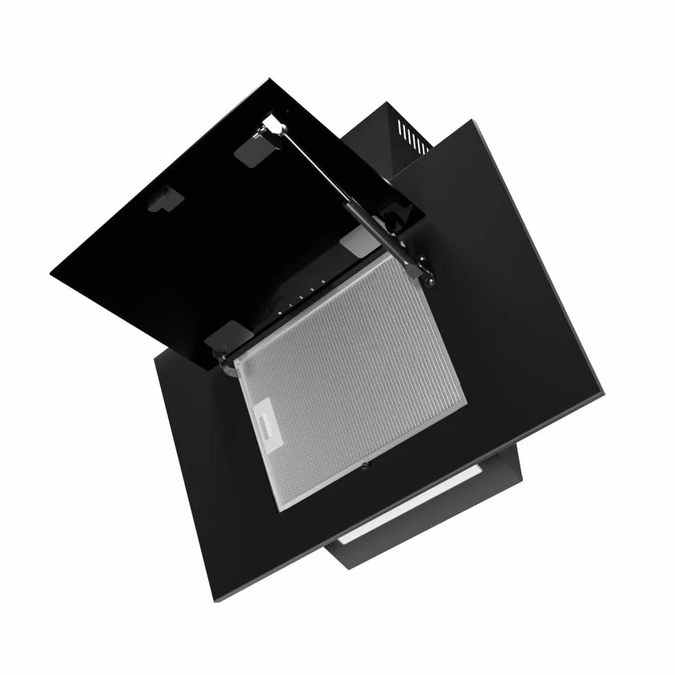 Verticale del camino cappa aspirante 50 cm nero