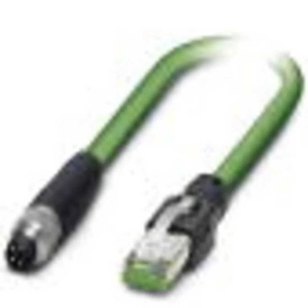 Phoenix Contact Cavo Ethernet 100 Mbit/s M8/IP67 4 Poli Schermato 2m Verde