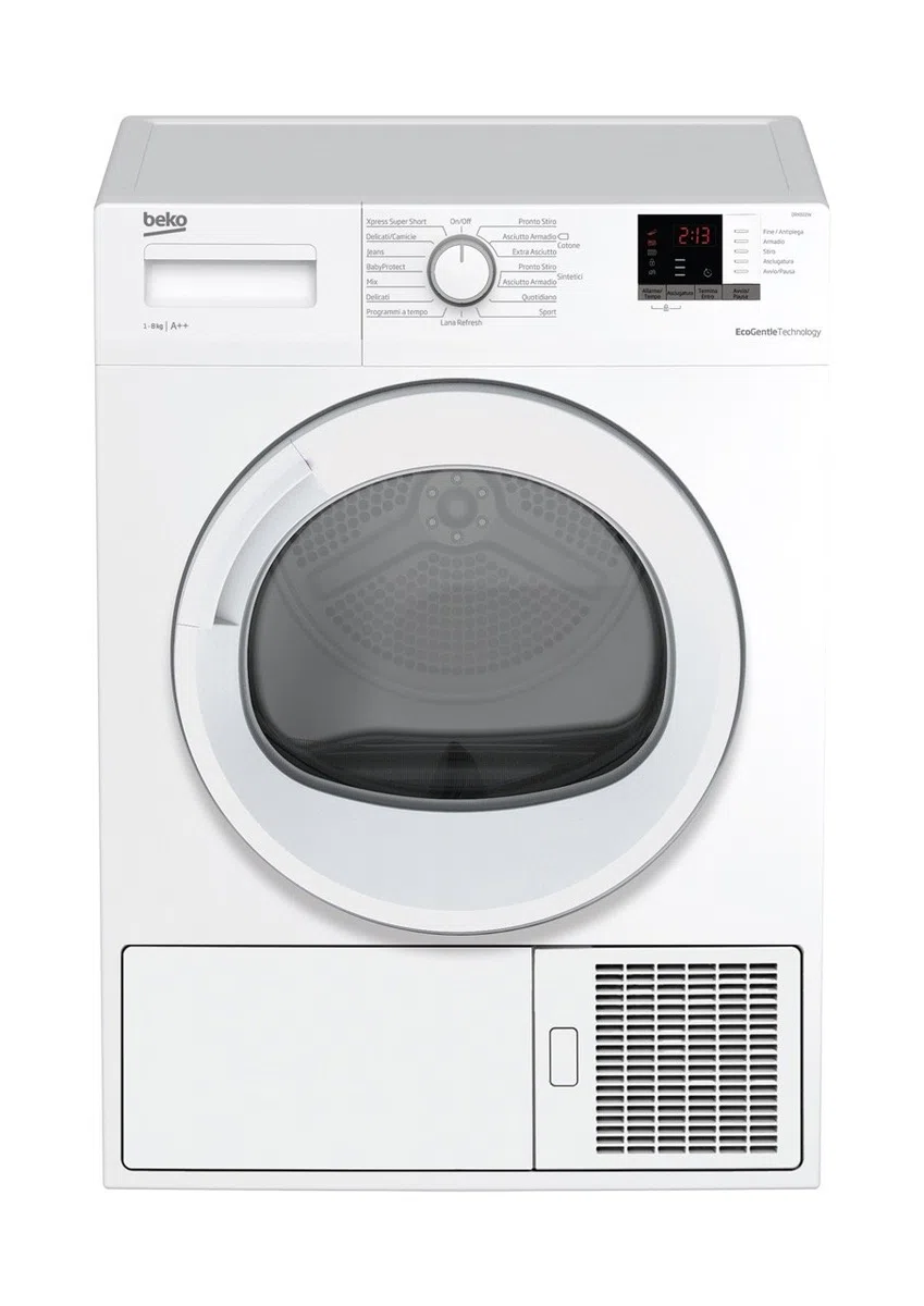 Beko DRX822W Asciugatrice Libera installazione Carica frontale 8kg A++ Bianco (Ricondizionato)