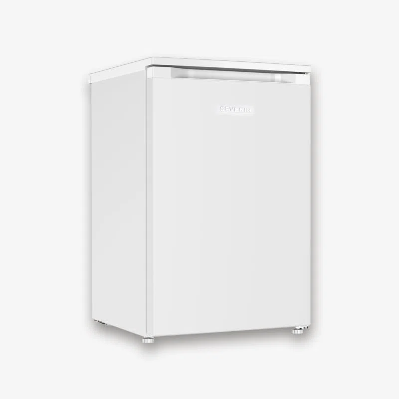SEVERIN Congelatore da Tavolo Piccolo, Capacità 85 L, Classe D, Silenzioso 39 dB, 4 Stelle, 1 Sportello Ribaltabile e 2 Cassetti, Cerniera Reversibile, 55 x 58 x 84,5 cm, Bianco - GS 8864