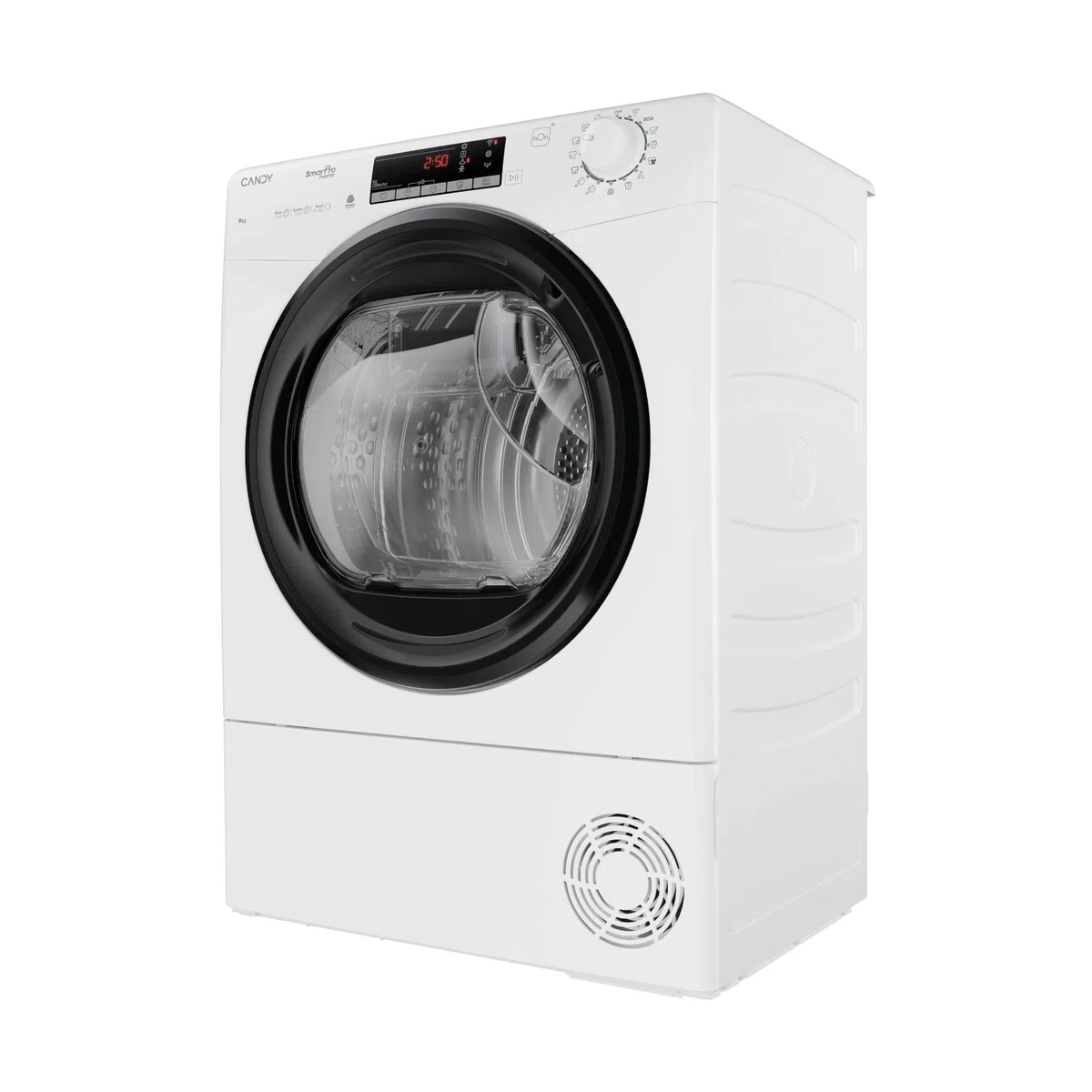 Candy Smart Pro Inverter, CRO EH9N4TBE-S, Asciugatrice 9KG con Motore Inverter, Classe B, 63dB, 14 + Oltre 40 Programmi aggiuntivi via app hOn, Bianco, AxLxP (cm): 85x59,6x58,5