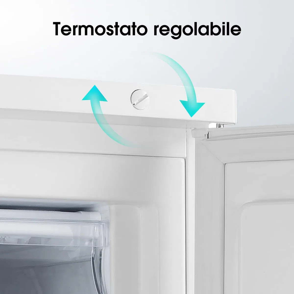 Hisense FV105D4BW21 Congelatore Sottotavolo Monoporta, 3 Cassetti, 82 Litri, 40 Decibel, Bianco, 57.5 x 56 x 84.5