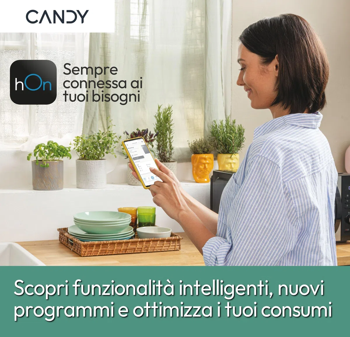 Candy ProWash 700 Lavatrice 9 Kg, Libera Installazione, Carica Frontale, Classe A-30%, 1400 Giri, 16 Programmi, Connessa, Funzione Partenza ritardata, AxLxP 85x60x58 cm, Bianca - BS 49B9-S [Classe A]