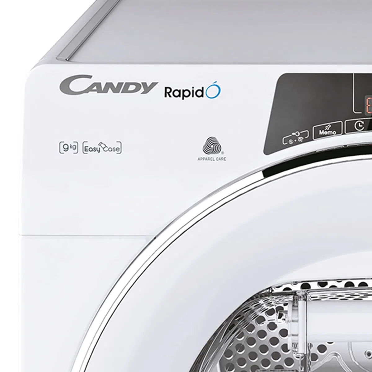 Candy RapidÓ Asciugatrice 9 Kg a Pompa di Calore, Libera Installazione, Classe E, Connessione Wi-Fi, Controllo da App, Avvio Programmabile, Programma Lana, 59 x 58 x 85 cm, Bianca - ROE H9A2TCEX-S