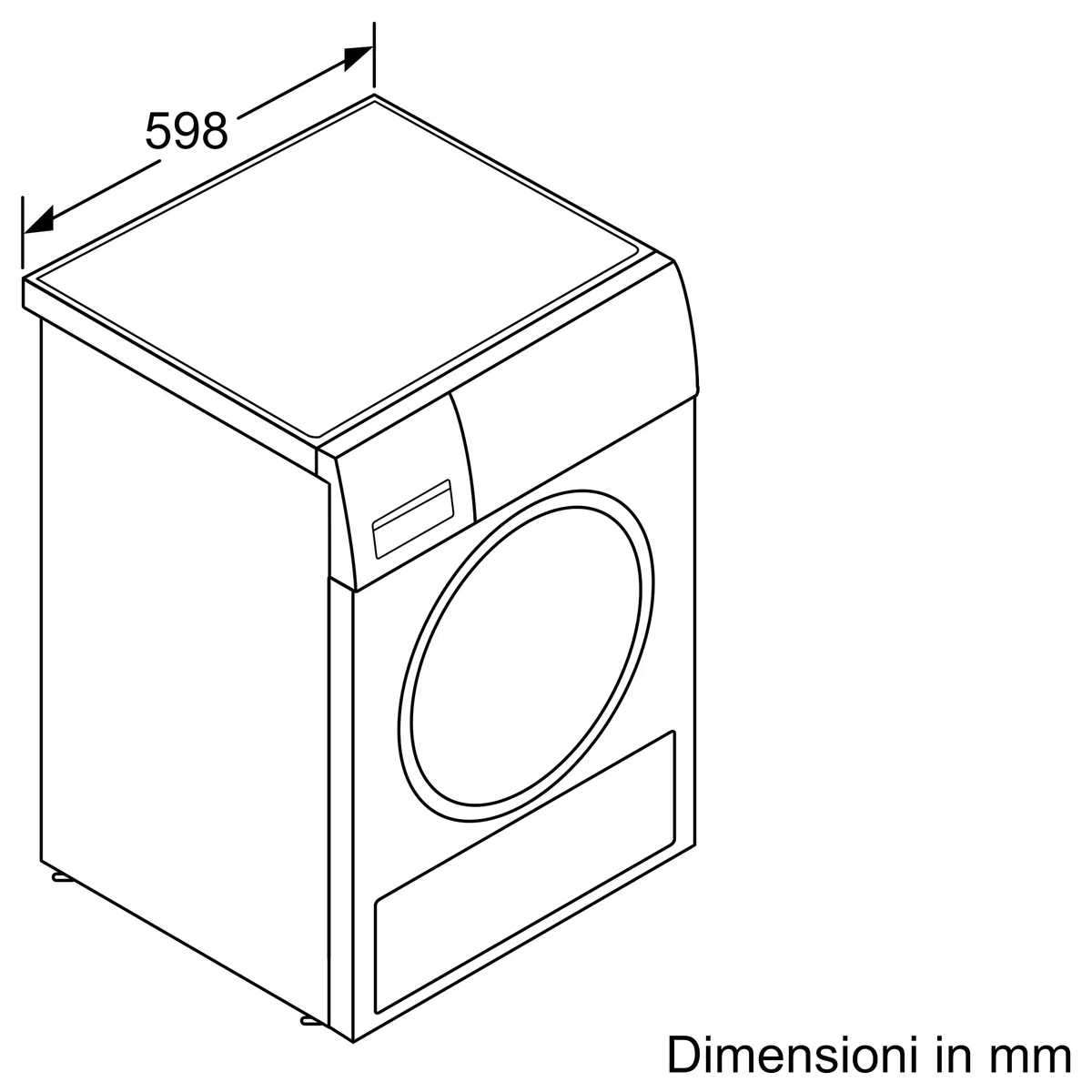 Bosch WTH85V18II Serie 4, Asciugatrice a pompa di calore, capacità 8 kg, EasyClean, Cestello Lana, Auro Dry, Programma Rapido