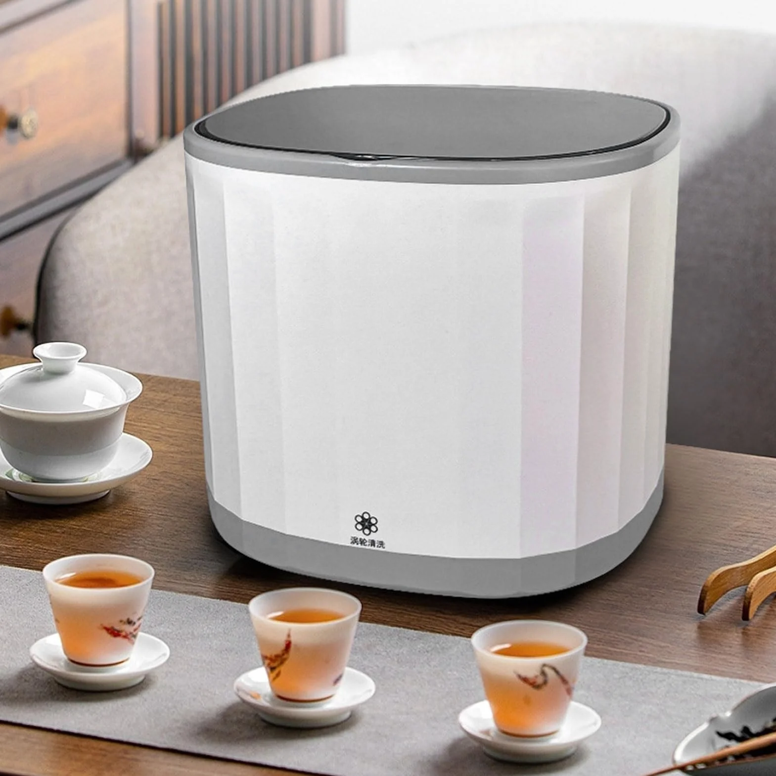 Mini Lavastoviglie Portatile Completamente Automatica 360° Omni Direzionale 4L 5V USB Ricaricabile per Piatti Tazza da tè Lavatrice per Uso Domestico