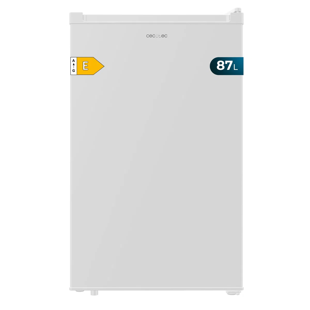 Cecotec Congelatore a Pozzo 87 L Bolero CoolMarket TF 87 White. 87L, Classe E, Design Compatto, Porta Reversibile, Controllo Meccanico, 3 Cassetti, 50,6x55,1x83,6 cm, per Bevande e Alimenti Congelati