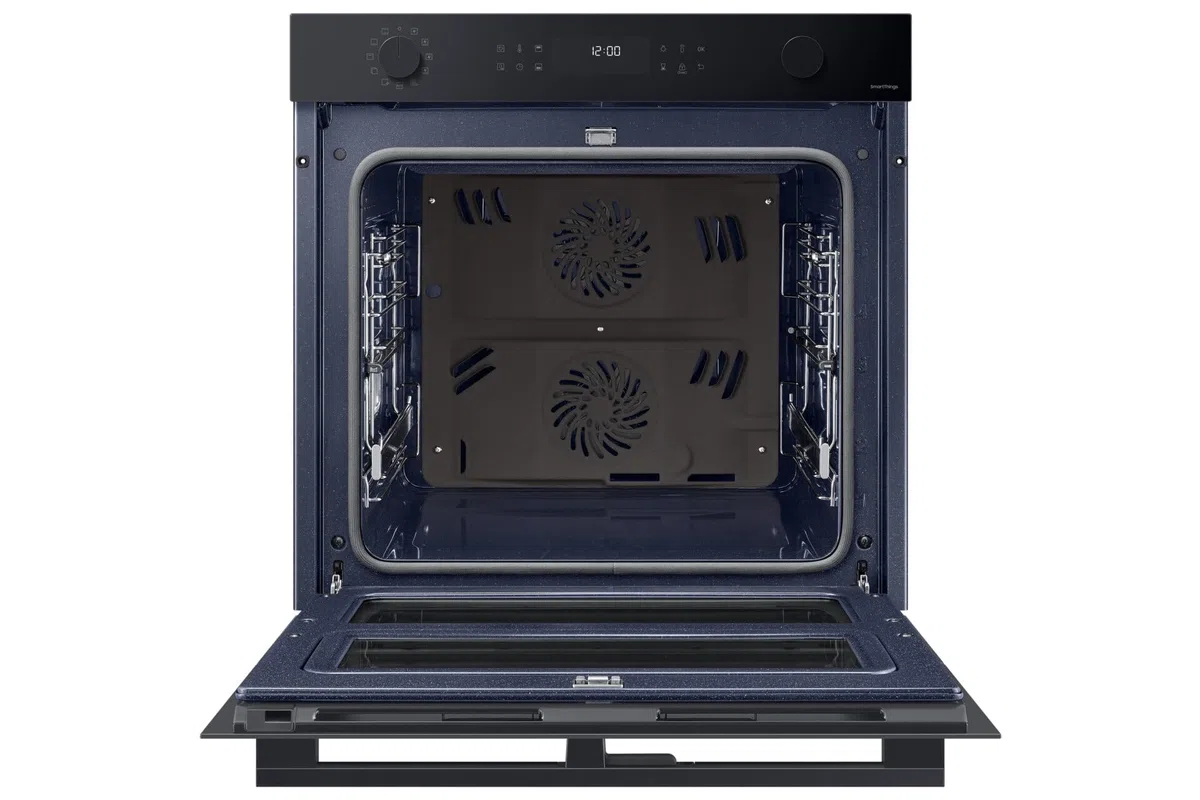 Forno Samsung ad incasso NV7B4540VBK 60 cm 76 l dual cook flex serie 4 doppia porta vapore grill wifi display led nero classe a+