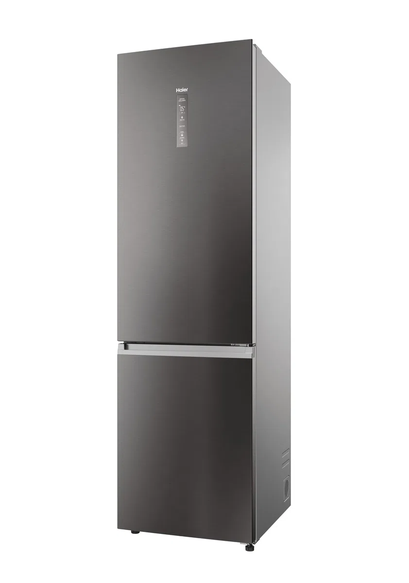 Haier 2D 60 Serie 3 PRO Frigorifero Combinato 406L (289L Frigo + 117L Freezer), Total No Frost, Wi-Fi hOn App, Air Surround, My Zone Pro, Classe D, Dark Inox, 205x59,5x66,7 cm (AxLxP), HDPW3620DNPD